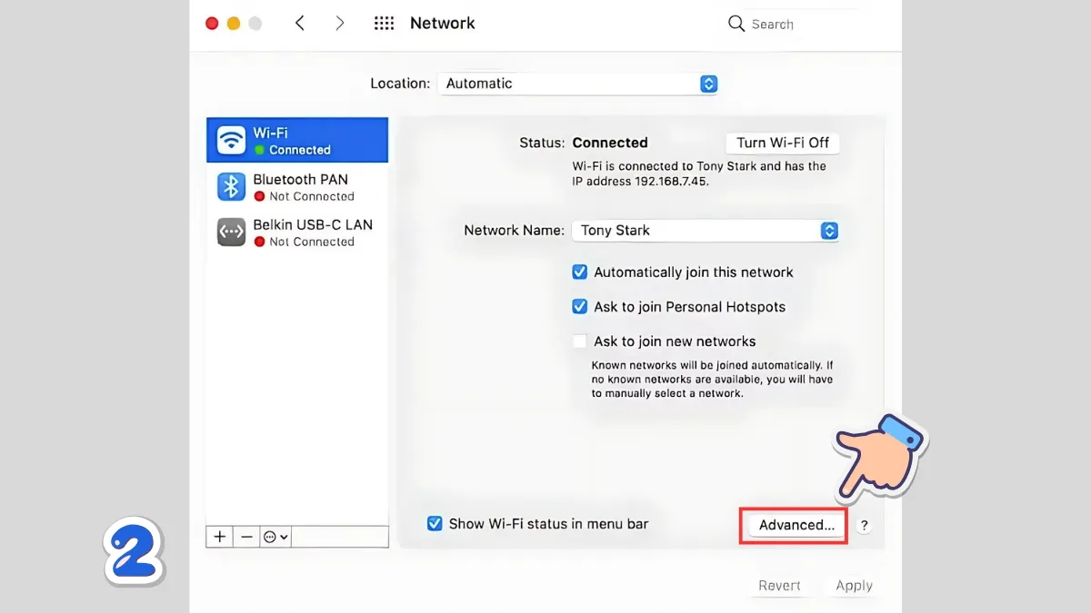 在 MacOS 上更改 DNS 8.8.8.8 的說明